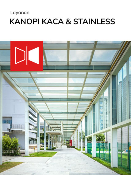 Kanopi Kaca & Stainless